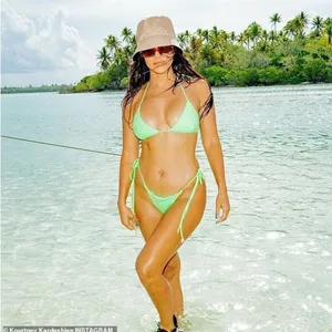 Meshki Green Aliza String Tie Swim Bottoms thumbnail 3