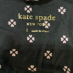 Kate Spade black pink polka dot‎ pajama top sz L thumbnail 5