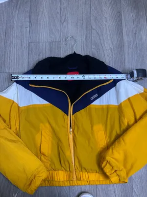Guess Y2K Cropped Fleece Lined Windbreaker Jacket Women’s Size S thumbnail 5