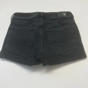 American Eagle Super Hi-Rise Shortie Women 2 Black‎ Super Super Stretch Denim thumbnail 4