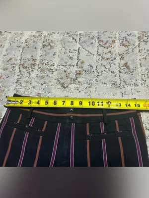 Anthropologie The Essential Slim Striped Pants size 6 thumbnail 5