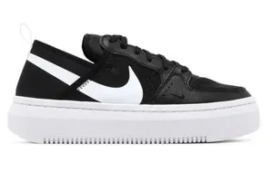 Nike Court Vision Alta TXT Size 7.5 Black/White Shoes Women CW6536-001 thumbnail 1