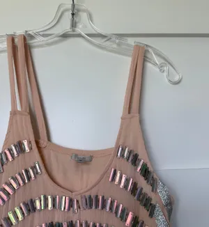 Iridescent Beaded Tank Top thumbnail 8