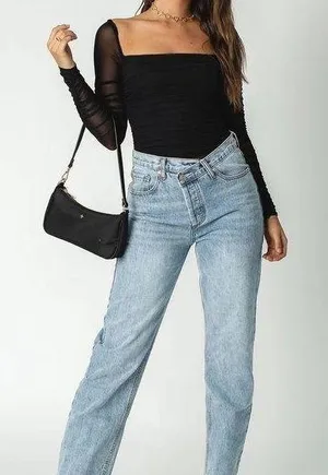 Princess Polly DELANY BODYSUIT black top / us 4 thumbnail 1