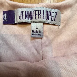 Jennifer Lopez Women’s Blush Pink Long-Sleeve Cocktail Bodycon Dress Size Large thumbnail 6