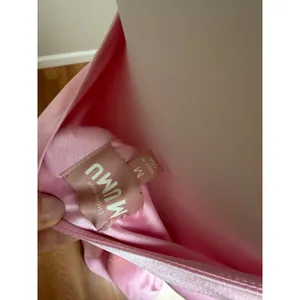 Show Me Your Mumu Jasmine Halter Maxi Dress Light Pink Luxe Satin Size Medium thumbnail 8