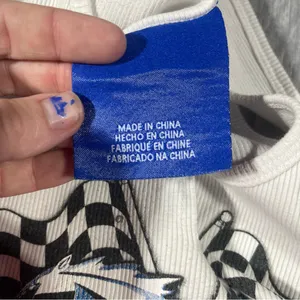 Forever 21 Mustang White Tank Crop Top; Small thumbnail 7
