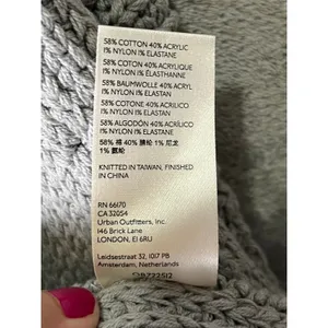 Free People Nightingale Cardigan Sweater Oversized Open Front Knit Women's Small thumbnail 8