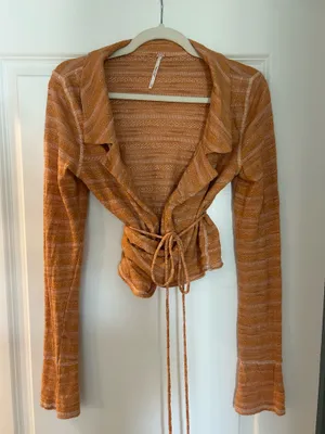 Free People Wrap Top Long Sleeve thumbnail 3