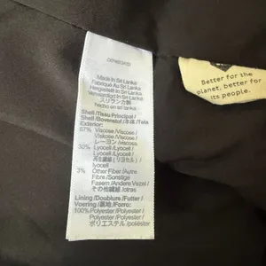 Madewell Larsen Blazer True Black Double Breasted Oversized Twill Jacket Size S thumbnail 9