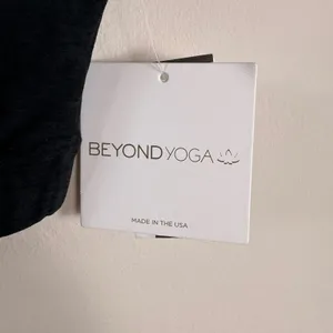 Beyond Yoga Spacedye Crossed Over Bra Darkest Night Black Womens Large NEW thumbnail 5