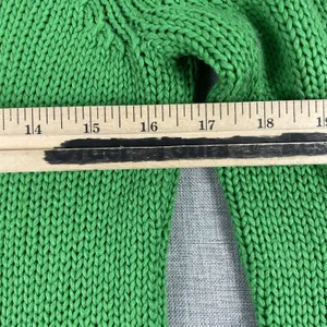 Lauren Ralph Lauren Sweater Womens PM Green Crew Neck Chunky‎ Knit Shirttail Hem thumbnail 5