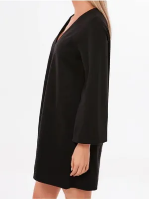 Pomander Place Tuckernuck Audrey Black V Neck Mini Dress Plus Size XXL thumbnail 11
