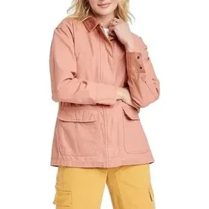 Universal Threads Utility Jacket Women's Size S Pink Cotton‎ Corduroy Collar thumbnail 10