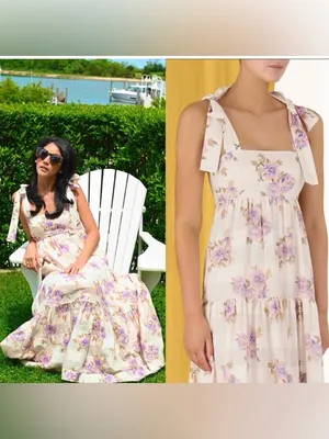 Zimmermann Rosa stripped picnic dress midi floral ruffles size OP/XS thumbnail 4