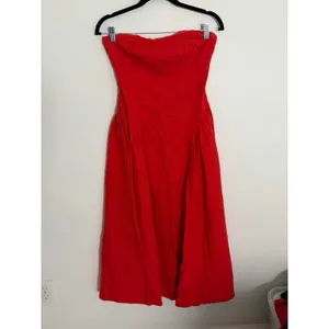 NIA Strapless linen blend ANNE DRESS size medium thumbnail 4