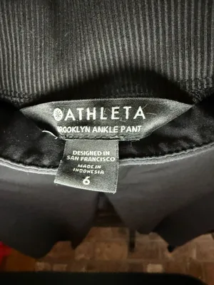 Athleta Brooklyn Ankle Pant, Women's Size 6, Black thumbnail 2