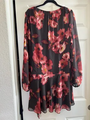 Abercrombie & Fitch Long-Sleeve Plunge Wrap Mini Dress thumbnail 3