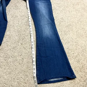 Altar'd‎ State Womens Dark Wash Pull On Flare Leg Jeans Size Medium Blue Denim thumbnail 6