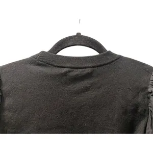 Alice + Olivia Silk Blend Balloon Long Sleeve Size XS Kirie Poet Black Blouse thumbnail 7