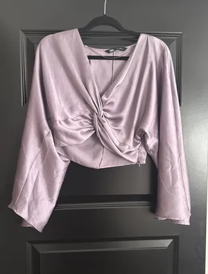 ZARA Silk Top thumbnail 1