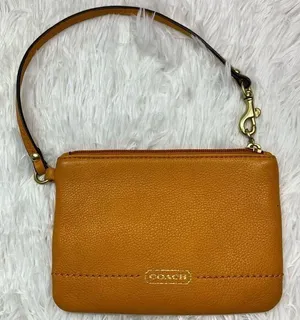 COACH Orange Wristlet thumbnail 1