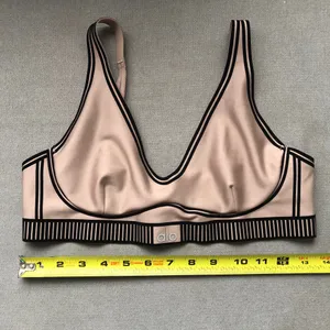 Alo Yoga Airlift Line Up Bra Taupe S thumbnail 3