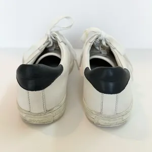 Coach Porter Lace Up Sneakers in White & Navy thumbnail 4