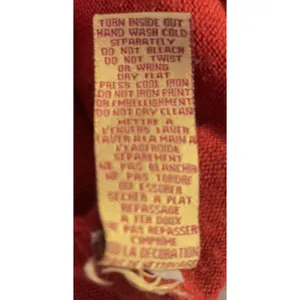 Apple Bottoms Red Sweater One Shoulder Acrylic Wool Blend Large Y2K Logo Stripe thumbnail 13