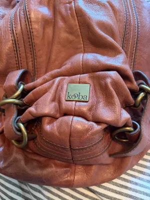 Kooba Shoulder Bag Brown Leather thumbnail 2