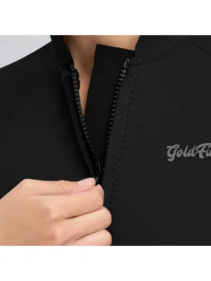 GoldFin Women Wetsuit Top Short Sleeve Swim Jacket Neoprene 2mm MEDIUM thumbnail 6