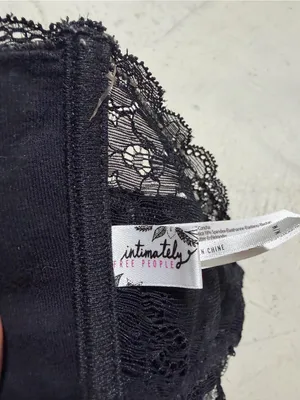 Intimately free people Black Lace strapless bralette medium thumbnail 9