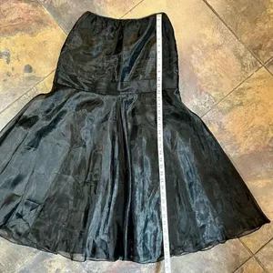 Victor Costa Women’s Black Tulle Long Skirt Medium thumbnail 5