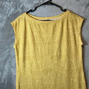 PrAna Women's Sanna t-shirt Dress Stretchy Boat Neck Size‎ Small Yellow thumbnail 2