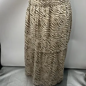 Cactus & Pearl zebra print tiered maxi dress XL thumbnail 9
