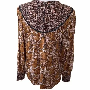 Hinge Nordstrom Boho Mixed Print Blouse Top Shirt v6x thumbnail 3
