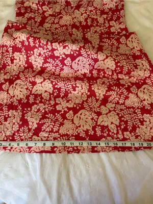 J. Crew Red and White Floral Halter Midi Dress 100% cotton y2k thumbnail 9