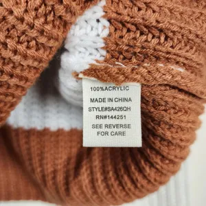 Moon & Madison Cropped Knit Pullover Sweater Beige Brown Oversize Preppy Medium thumbnail 4