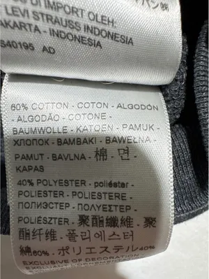 Levi's Classic Black Crewneck Sweatshirt - Size Large, Made thumbnail 5