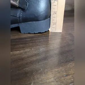G by GUESS Byson Black Quilted Combat Women Boots Size 8M thumbnail 5