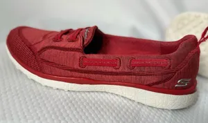 Skechers Women's Red Slip-On Sneakers thumbnail 8