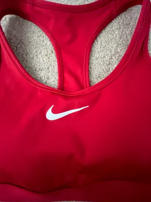 Red Nike sports bra thumbnail 2