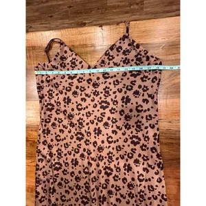 A New Day Leopard Print Satin Slip Dress Size Medium thumbnail 6