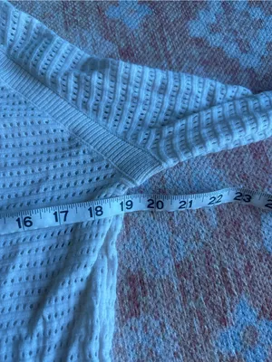 Lululemon Pointelle-Knit Cotton Sweater Light Ivory fits a small 4 or 6 W3HMIS thumbnail 5