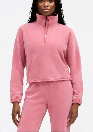 NWT Lululemon Brushed Softstreme Half Zip size 10 thumbnail 1