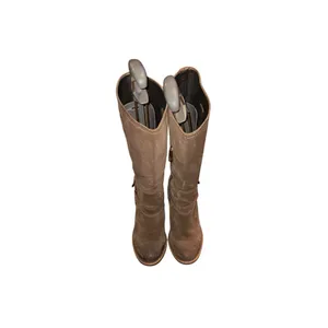 Talbots Tan Suede Tall Sallie Harness Boots Size 5 1/2 B thumbnail 2