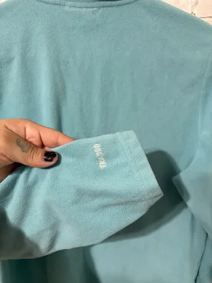 The North Face Turquoise Robins Egg Blue Lightweight Quarter Zip Jacket thumbnail 4