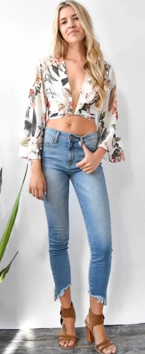Show Me Your Mumu ✨NWOT Jordan tie top XS thumbnail 4