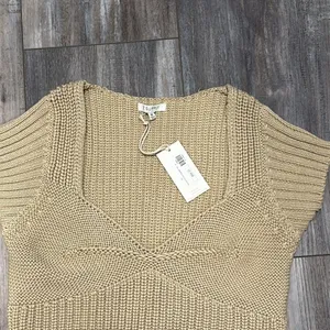 NEW Z SUPPLY prim sweater top in rattan medium thumbnail 8