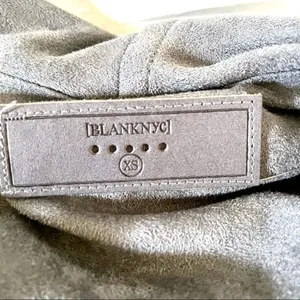 Anthro Blank NYC  grey draped velour jacket thumbnail 12